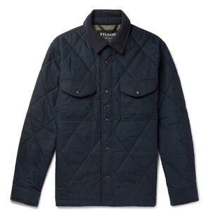 Filson Men's Navy Quilted Shirt Jacket